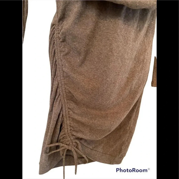 Anthropologie Ryu Convertible Cinched Drawstring Side Cowlneck Dress Sz S - Picture 2 of 12